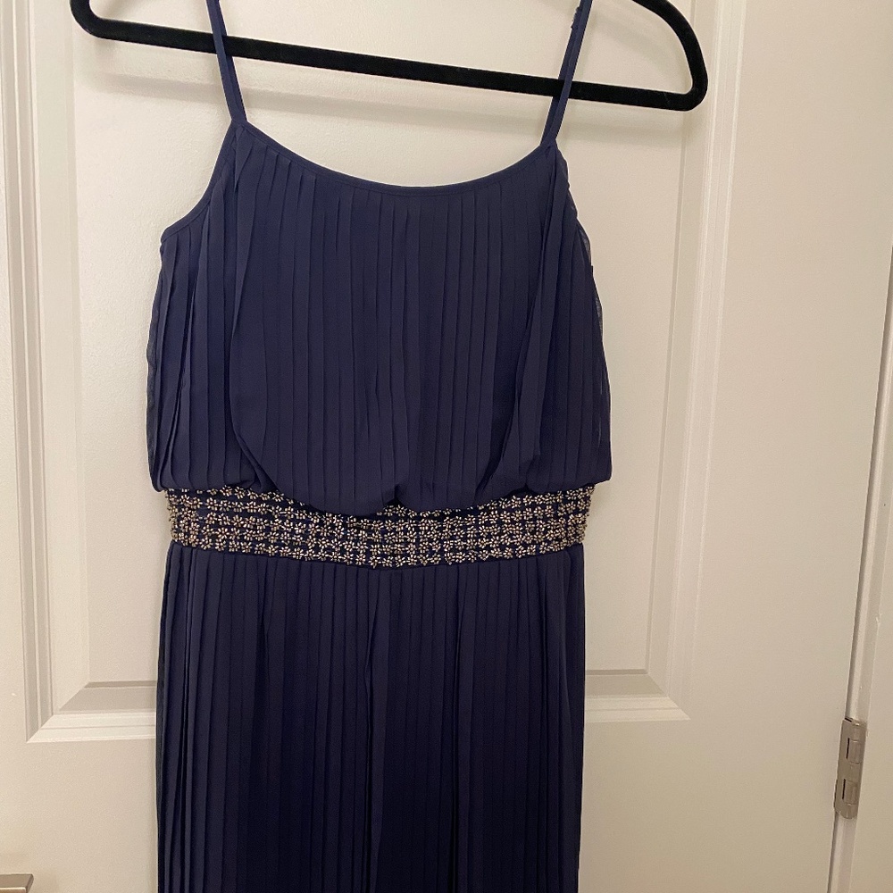 Adrianna Pappel Pleated Evening Dress